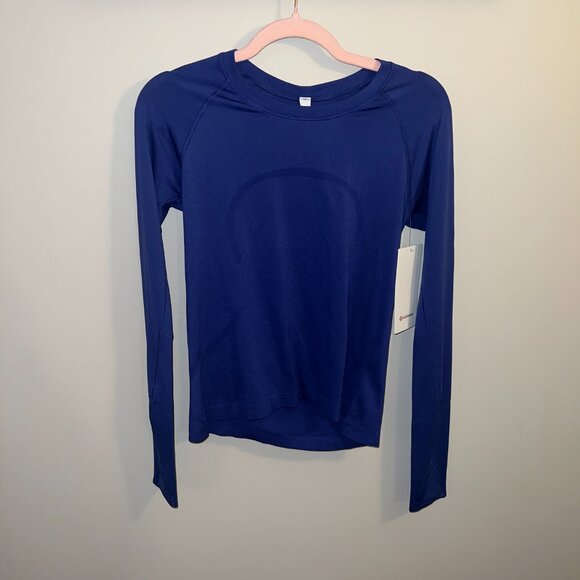 RARE NWT Lululemon Swiftly Long Sleeve Race Length - Psychic Blue - Size 8 - Picture 2 of 7